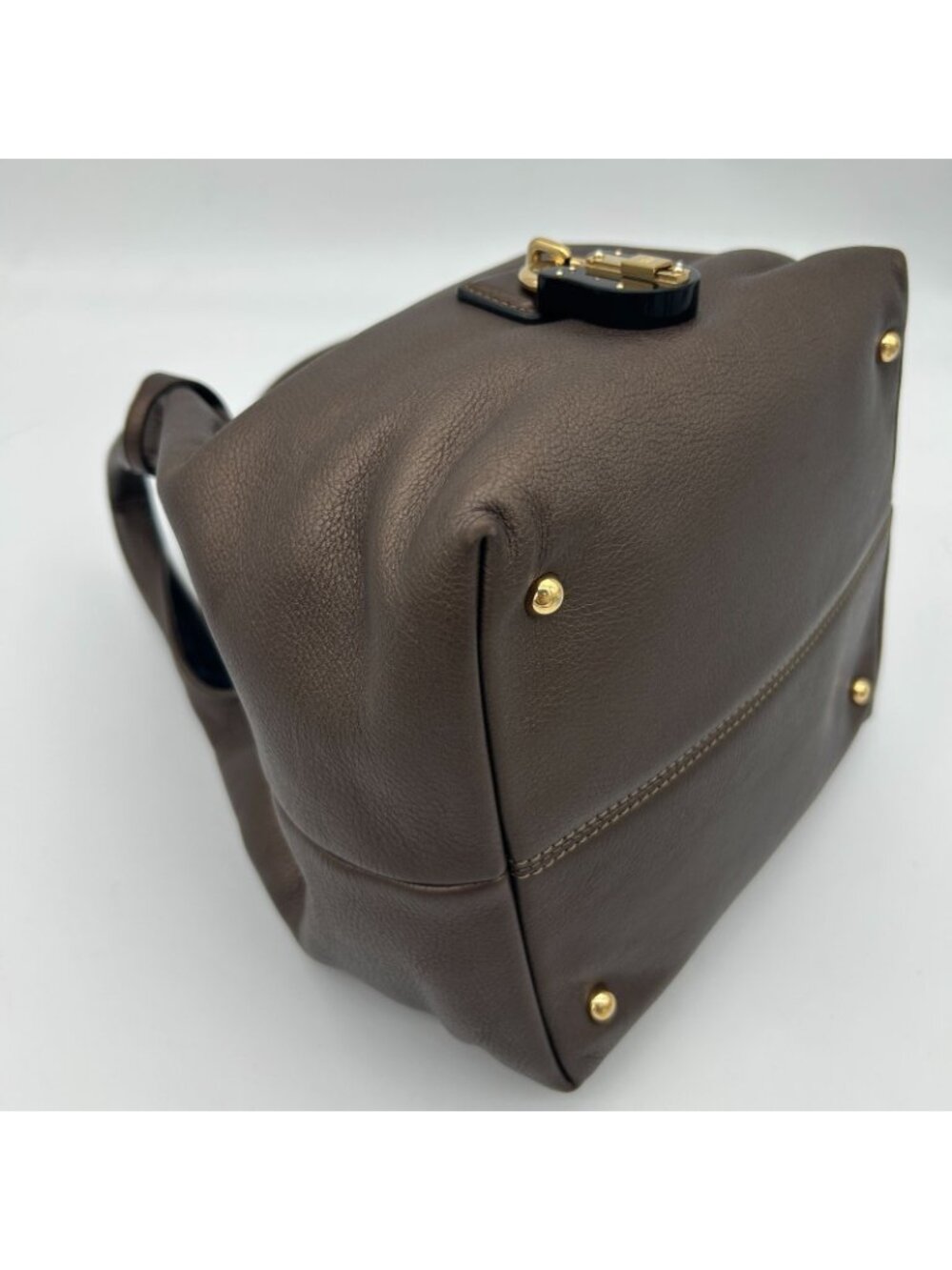 Loewe Karie Tote Bag Canvas Leather Gold - Picture 11 of 16